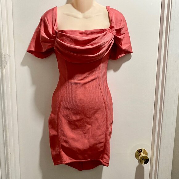 3) Revenge Bandage Fairy Coquette Girly Draped Wedding Bodycon Mini Dress XS/S - Picture 4 of 10